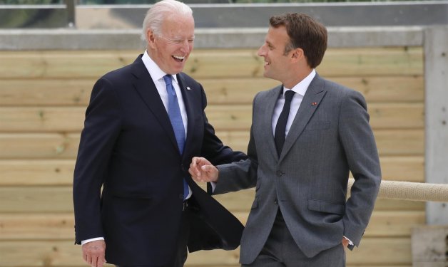 macron y biden
