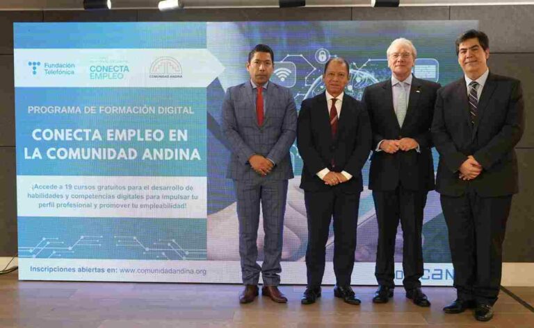 INTERNACIONAL: Comunidad Andina y Fundación Telefónica lanzan programa de formación ‘Conecta Empleo’ para fortalecer habilidades digitales