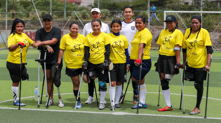 CienPiés, el equipo de fútbol de mujeres amputadas de Ecuador